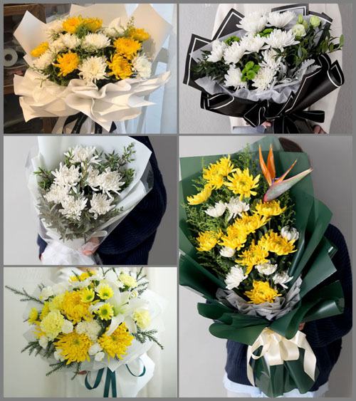 贵州遵义赤水市官渡镇仙鹤村白事花束代送